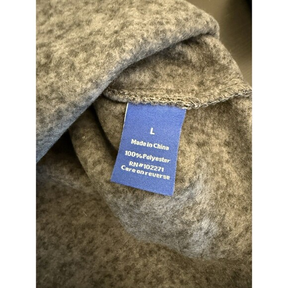 Apt 9 Men’s Seriously Fleece Sweater 1/4 Zip Large Warm Gray Ultrasoft Stretch - Picture 7 of 8